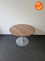 Vergadertafel - rond - 120 cm - Bladkleur naar keuze, Vergader- of Presentatieruimte, Ophalen of Verzenden, Gebruikt, Tafel