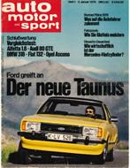 1976 AUTO MOTOR UND SPORT 01 DUITS, Boeken, Nieuw, Author