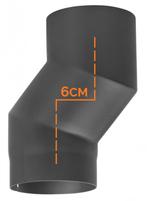Kachelpijp enkelwandig versleping van 6cm Ø125mm, Ophalen of Verzenden, Nieuw, Hout, Vrijstaand