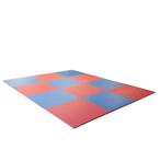Puzzelmattenset 4 cm. rood/blauw 12 m2, Nieuw