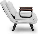 2dekans | Asir - Bankbed - Slaapbank - 1-zitplaats - Crème, Huis en Inrichting, Banken | Bankstellen, Ophalen of Verzenden, Zo goed als nieuw