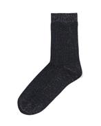 HEMA Damessokken rib glitter zwart, Kleding | Dames, Verzenden, Nieuw