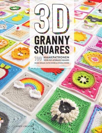 3D Granny Squares - 100 haakpatronen voor pop-up granny sq beschikbaar voor biedingen