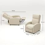 TRUUSK Relaxstoel TV-stoel Met Ligfunctie - Gestoffeerd Met, Huis en Inrichting, Fauteuils, Verzenden, Nieuw