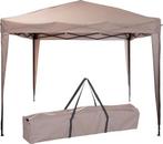 Partytent - Opvouwbaar - 3x3 m - Paviljoen - Easy up - Taupe, Verzenden, Zo goed als nieuw