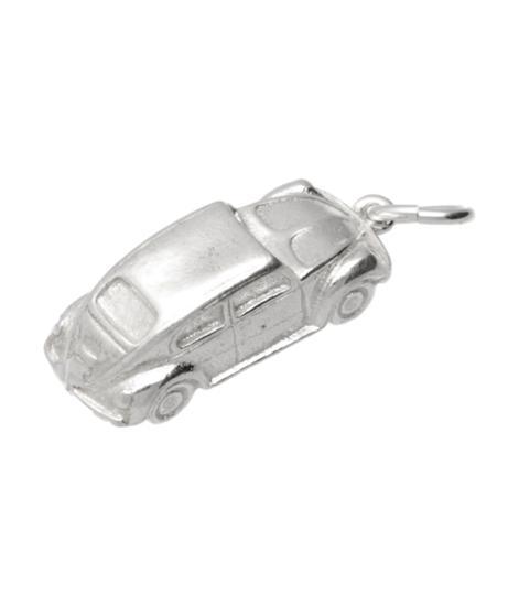 Zilveren Auto kever 3D ketting hanger, Sieraden, Tassen en Uiterlijk, Kettinghangers, Verzenden