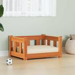 vidaXL Hondenbed Wasbruin 55 x 45 x 28 cm Massief grenenhout, Dieren en Toebehoren, Verzenden, Nieuw