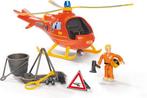 Simba - Brandweerman Sam - Helicopter Wallaby incl. Figuur, Ophalen of Verzenden, Zo goed als nieuw
