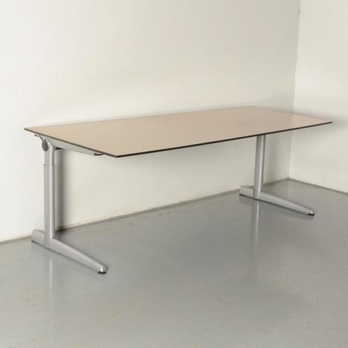 Ahrend 500 bureau, eiken blad, 200 x 80/90 cm, hoogte, Huis en Inrichting, Bureaus, Ophalen of Verzenden