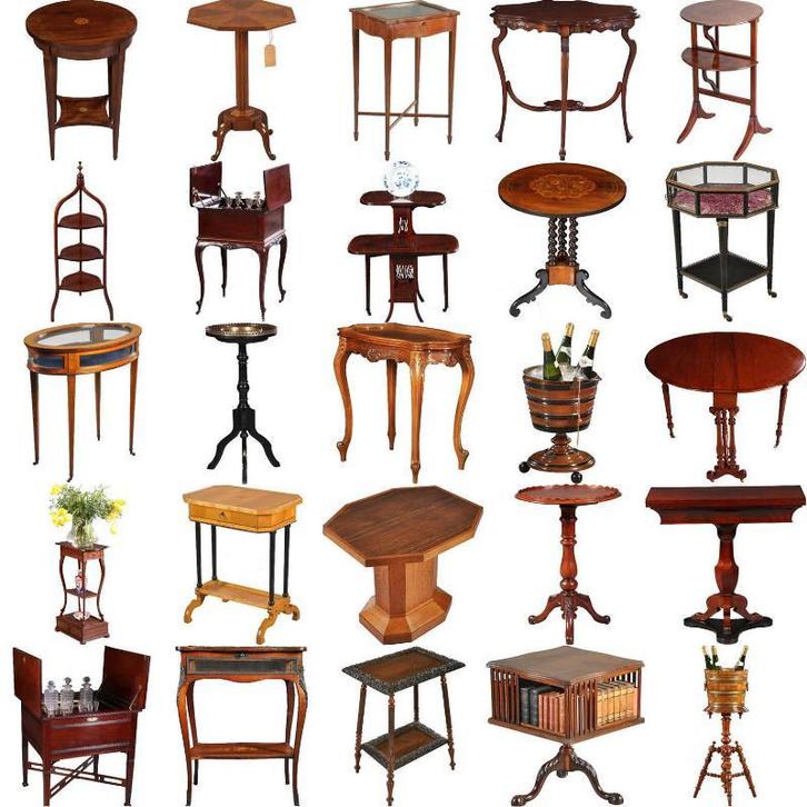 Zeldzaam mooie bijzettafels gerestaureerd bezorgd garantie, Antiek en Kunst, Antiek | Meubels | Tafels, Ophalen of Verzenden