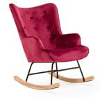 Aemely® Schommelstoel Steerne - Bordeaux Rood Velvet, Blan, Ophalen of Verzenden, Nieuw, Stoel(en)