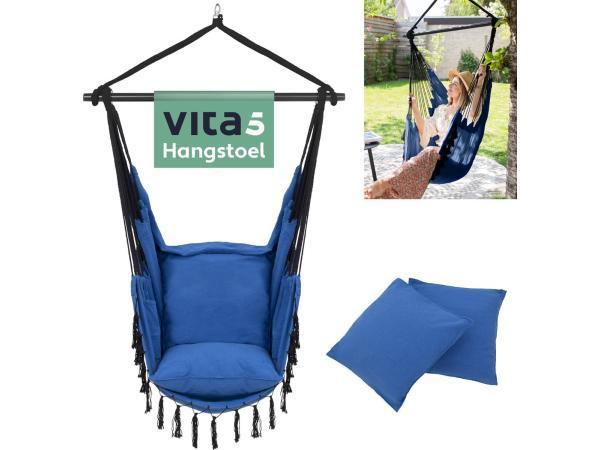 Veiling - Vita5 XXL Hangstoel - Incl. 2 Kussens etot 200kg |, Tuin en Terras, Tuinstoelen, Nieuw