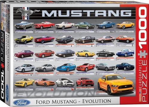 Ford Mustang Evolution Puzzel (1000 stukjes) | Eurographics, Hobby en Vrije tijd, Denksport en Puzzels, Nieuw, Verzenden