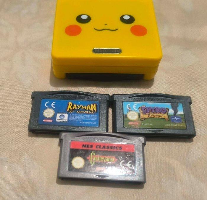 Nintendo - Gameboy Advance SP - Pikachu Edition (new shell), Spelcomputers en Games, Spelcomputers | Overige Accessoires