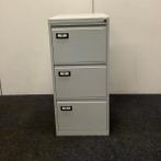 Dossierkast, 3 lades met sleutel (hxbxd) 101x46x62 cm, Grijs