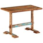 vidaXL Eettafel 110x55x78 cm massief gerecycled hout, Verzenden, Nieuw