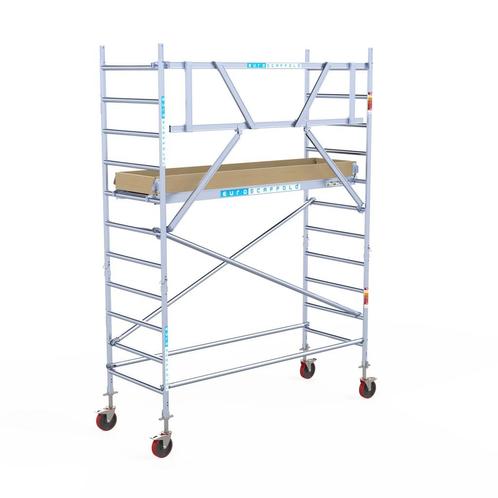 Basic rolsteiger 90 x 4,2m werkhoogte, Doe-het-zelf en Verbouw, Steigers, Rolsteiger of Kamersteiger, Nieuw, 2 tot 5 meter, Verzenden