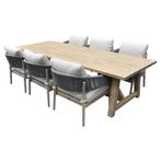 Cocoon Ravello low dining tuinset 280x100xH69 cm 7 delig, Ophalen of Verzenden, Nieuw, Hardhout