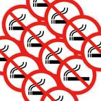 15 Stickers van 5 cm Verboden te roken sticker, Nieuw, Verzenden