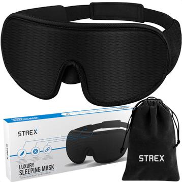 Strex Luxe Slaapmasker 3D Traagschuim - 100% Verduisterend beschikbaar voor biedingen