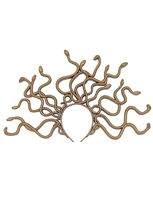 Haarband Slangen Medusa Goud Gouden Diadeem Slang Brons Kroo, Kleding | Dames, Carnavalskleding en Feestkleding, Accessoires, Nieuw