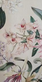 Exclusieve Art Nouveau-stof met selectie orchideeën -