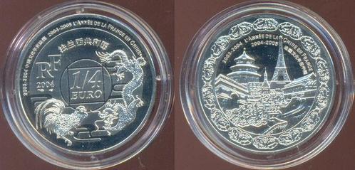1,4 Euro, Kulturjahr China Frankreich, zilver 2004 Frankr..., Postzegels en Munten, Munten | Europa | Euromunten, Verzenden
