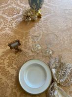 san leucio - Groot en waardevol damast tafelkleed van roze