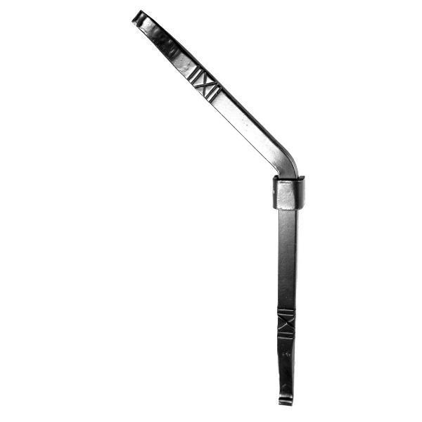 Muuranker decoratief smeedijzer zwart Rechts 56cm gebogen, Doe-het-zelf en Verbouw, IJzerwaren en Bevestigingsmiddelen, Ophalen of Verzenden