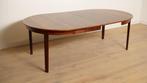Vintage ronde eettafel | uitschuifbaar | Palissander, Huis en Inrichting, Tafels | Eettafels, Ophalen of Verzenden, Nieuw