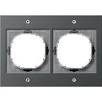 Gira Afdekraam 2V TX_44 antraciet - 021267, Ophalen of Verzenden, Nieuw