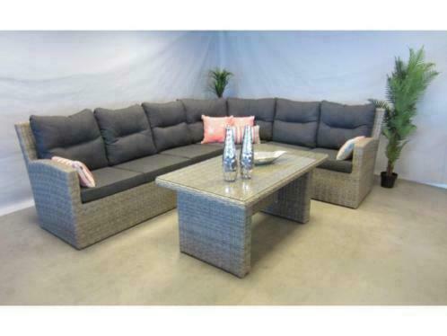 te velde tuinmeubelen isola hoek lounge set links 5 delig, Tuin en Terras, Tuinsets en Loungesets, Bank, Bijzettafel, 6 zitplaatsen