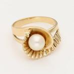 Ring - 14 karaat Geel goud Parel, Sieraden, Tassen en Uiterlijk, Ringen, Nieuw