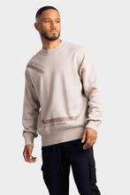 Off The Pitch Direction Jacquard Sweater Heren Sand, Verzenden, Nieuw, Off The Pitch