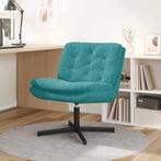 vidaXL Draaibare Relaxstoel Anders Turquoise 63 x 75 x 76 cm, Huis en Inrichting, Stoelen, Verzenden, Nieuw