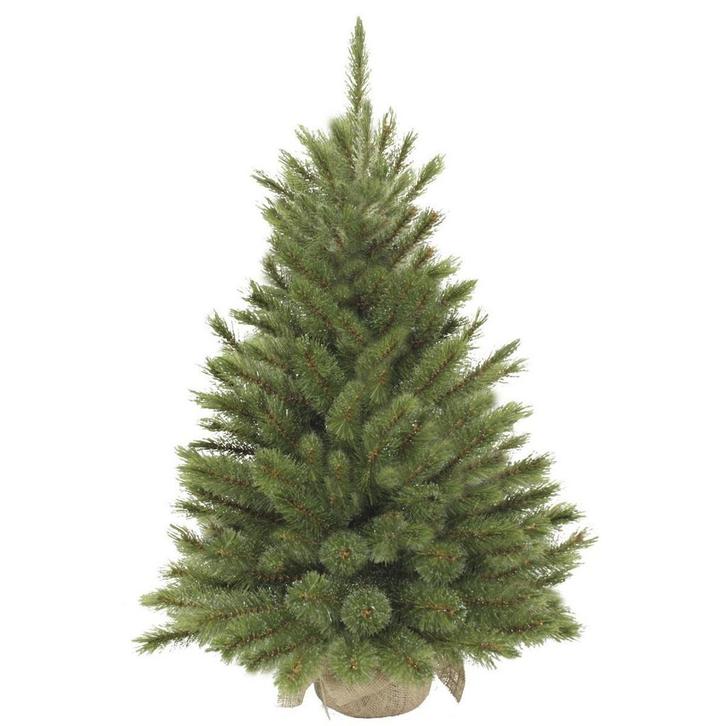 Forest Frosted Kunstkerstboom in Jute - H90 x Ø62 cm - Groen, Diversen, Kerst, Nieuw, Verzenden