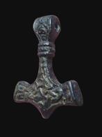 Vroeg-middeleeuws Bronze Extreem Rare Thors Hammer Hanger