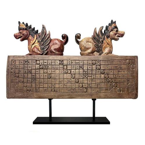 Pawukon (voorspelling kalender) - Bali - double dragon /, Antiek en Kunst, Kunst | Niet-Westerse kunst