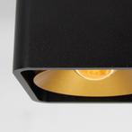 Lars Opbouwspot Zwart/Goud Binnenverlichting Spots opbouw, Huis en Inrichting, Nieuw, Modern, Plafondspot of Wandspot, Verzenden