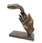 sculptuur, symbolische kunst handen - 30 cm - Brons