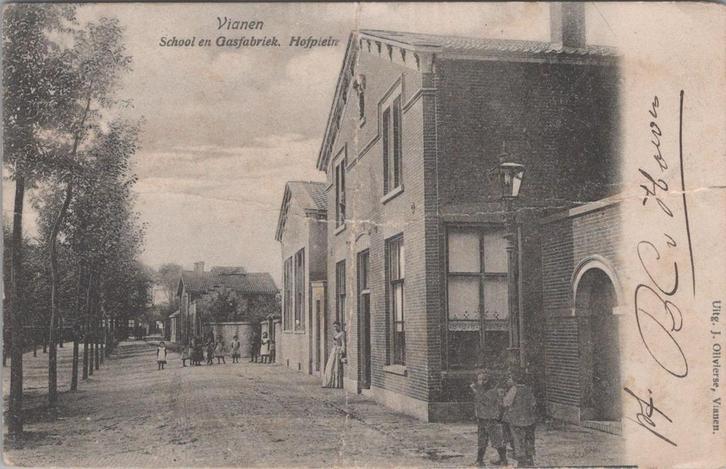 VIANEN - School en Gasfabriek, Verzamelen, Ansichtkaarten | Nederland