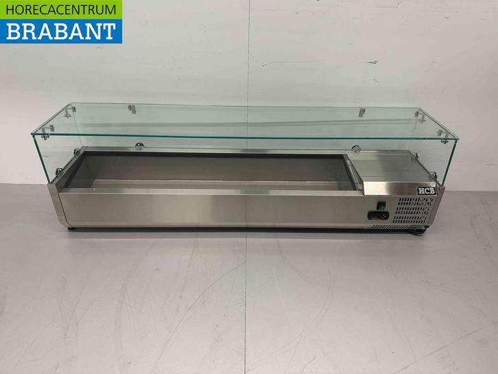 RVS HCB Opzetvitrine Opzet koelvitrine saladiere 7 x ¼ GN, Zakelijke goederen, Horeca | Keukenapparatuur, Nieuw in verpakking