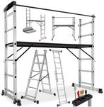 tectake® 4-in-1 Multifunctionele Ladder - Steiger - Huishoud, Verzenden, Zo goed als nieuw