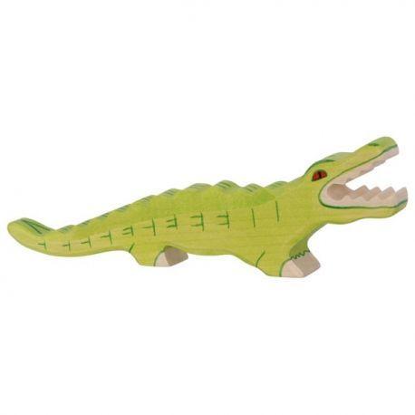 Holztiger - Houten Dieren - Krokodil 26 cm, Kinderen en Baby's, Speelgoed | Overig