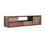 *WOONWINKEL* DTP Home Metropole Teak Tv-meubel Zwevend 155 C, Nieuw, Verzenden