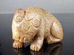 Zeldzame Bete Tigre Chinoise - 17e eeuw. - Jade - Nephrite, Antiek en Kunst