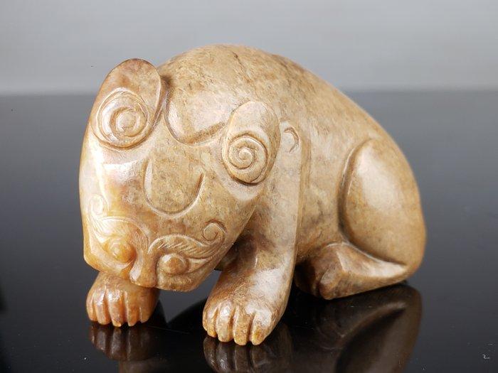 Zeldzame Bete Tigre Chinoise - 17e eeuw. - Jade - Nephrite, Antiek en Kunst, Antiek | Overige Antiek