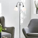 ACTIE: Vloerlamp staande lamp modern zilver Ray Double FOIR, Huis en Inrichting, Lampen | Vloerlampen, Nieuw, Verzenden