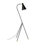 Dyberg Larsen - Staande lamp - Miles - Black - Metaal, Antiek en Kunst