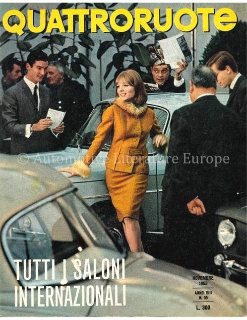 1963 QUATTRORUOTE MAGAZINE 95 ITALIAANS, Boeken, Auto's | Folders en Tijdschriften